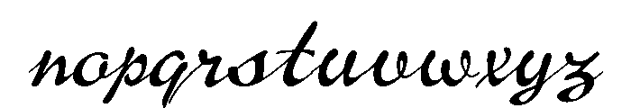 Brass Script Regular Font LOWERCASE