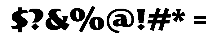 Bremen Black Font OTHER CHARS