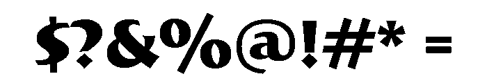 Bremen Bold Font OTHER CHARS