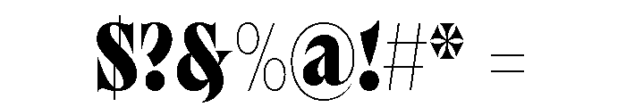 Brillante Black Font OTHER CHARS