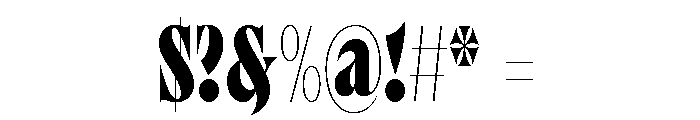 Brillante Condensed Black Font OTHER CHARS