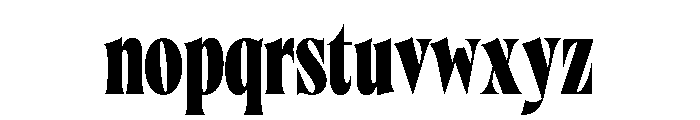 Brillante Condensed Black Font LOWERCASE