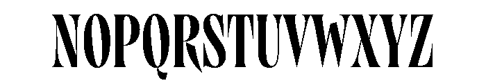 Brillante Condensed Bold Font UPPERCASE