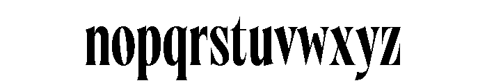 Brillante Condensed Bold Font LOWERCASE