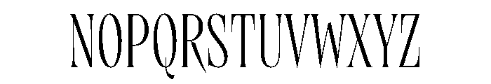 Brillante Condensed Light Font UPPERCASE