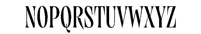 Brillante Condensed Regular Font UPPERCASE