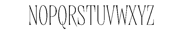 Brillante Condensed Thin Font UPPERCASE