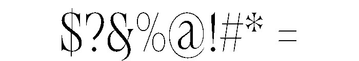 Brillante Light Font OTHER CHARS
