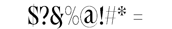 Brillante Regular Font OTHER CHARS