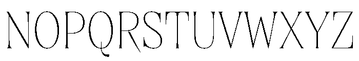 Brillante Thin Font UPPERCASE