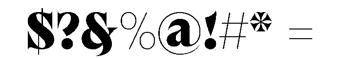 Brillante Wide Black Font OTHER CHARS
