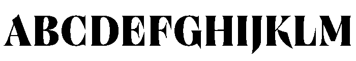 Brillante Wide Black Font UPPERCASE