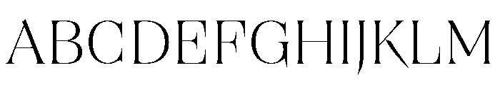Brillante Wide Light Font UPPERCASE