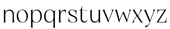 Brillante Wide Light Font LOWERCASE