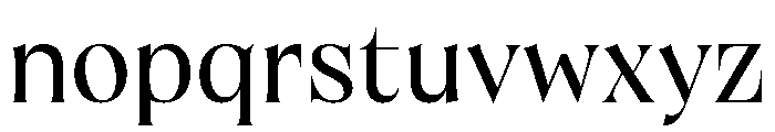 Brillante Wide Regular Font LOWERCASE