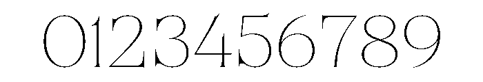 Brillante Wide Thin Font OTHER CHARS