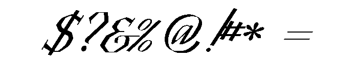 Brimley Regular Font OTHER CHARS