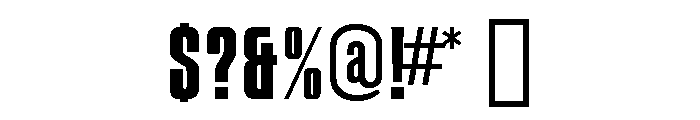 British Inserat Condensed Regular Font OTHER CHARS