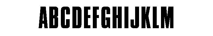 British Inserat Condensed Regular Font UPPERCASE