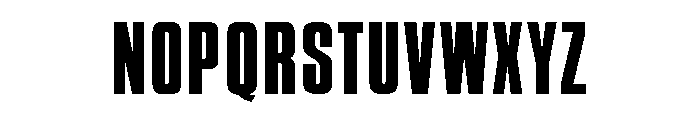British Inserat Condensed Regular Font UPPERCASE
