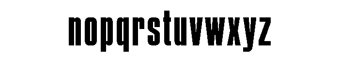 British Inserat Condensed Regular Font LOWERCASE