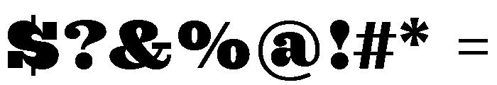 British Slab Black Font OTHER CHARS