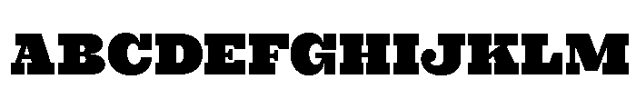 British Slab Black Font UPPERCASE