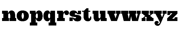 British Slab Black Font LOWERCASE