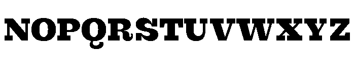British Slab Bold Font UPPERCASE