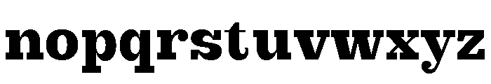 British Slab Bold Font LOWERCASE