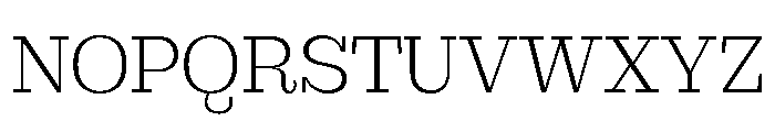 British Slab Light Font UPPERCASE