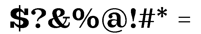 British Slab Medium Font OTHER CHARS