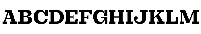 British Slab Medium Font UPPERCASE