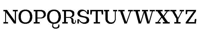 British Slab Regular Font UPPERCASE