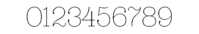 British Slab Thin Font OTHER CHARS