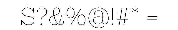 British Slab Font OTHER CHARS