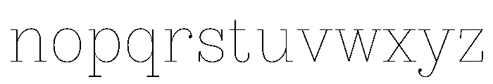 British Slab Font LOWERCASE