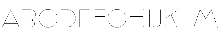 Broadacre Hairline 0 Font UPPERCASE