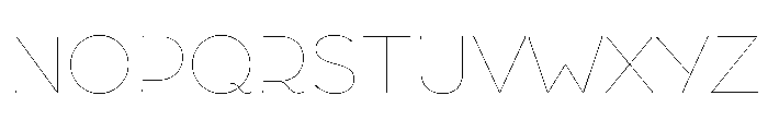 Broadacre Hairline 0 Font UPPERCASE