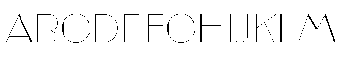 Broadacre Hairline 1 Font UPPERCASE