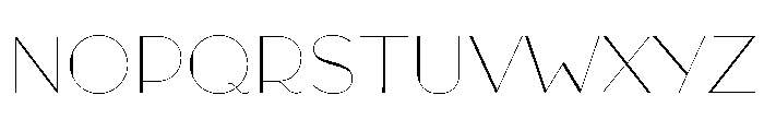 Broadacre Hairline 1 Font UPPERCASE