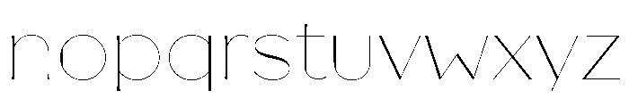 Broadacre Hairline 1 Font LOWERCASE