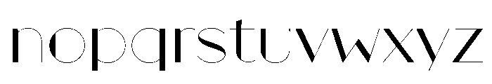 Broadacre Hairline 2 Font LOWERCASE
