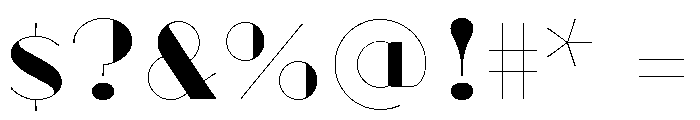 Broadacre Hairline 3 Font OTHER CHARS