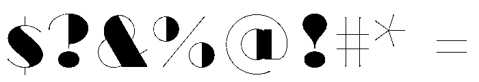 Broadacre Hairline 4 Font OTHER CHARS