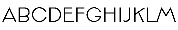 Broadacre Light 0 Font UPPERCASE