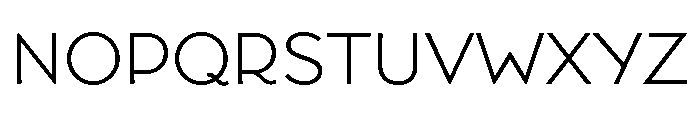 Broadacre Light 0 Font UPPERCASE