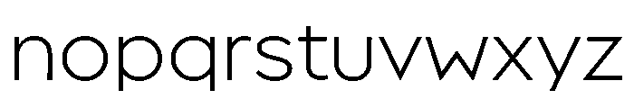 Broadacre Light 0 Font LOWERCASE