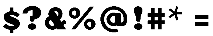 Broadacre Medium 3 Font OTHER CHARS