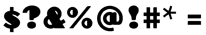Broadacre Medium 4 Font OTHER CHARS